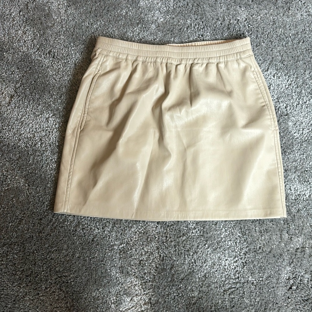 Babaton leather mini skirt - aritzia